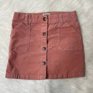 OshKosh B'Gosh Big Girls 8 Pink Corduroy Button Front Skirt